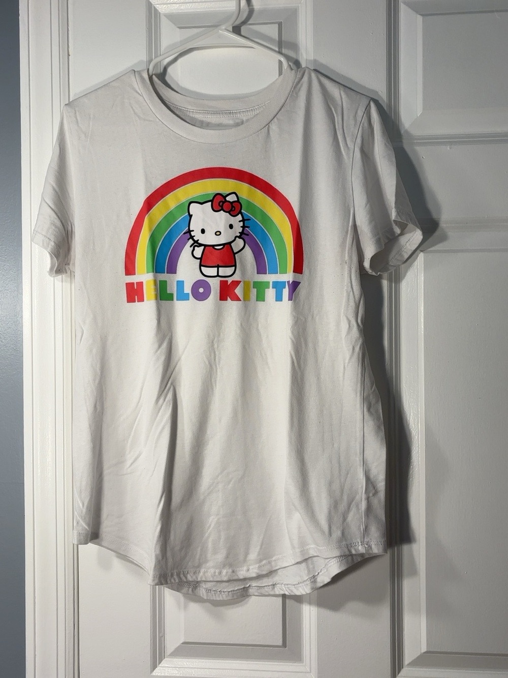 Hello Kitty Girls Pink, White & Cream Graphic Tee & Tank Set - Picture 8 of 11
